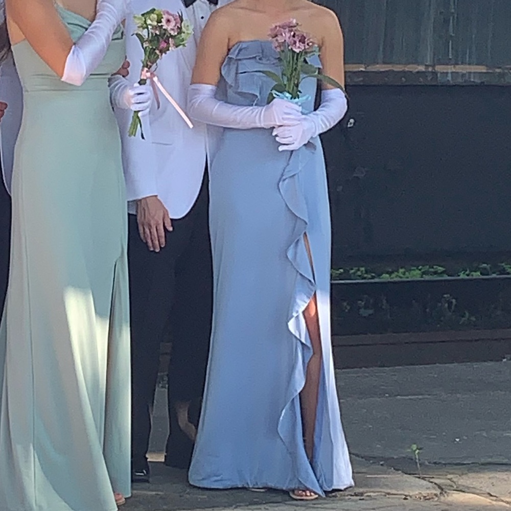 Revolve NBD Luna Dress in pale blue XS